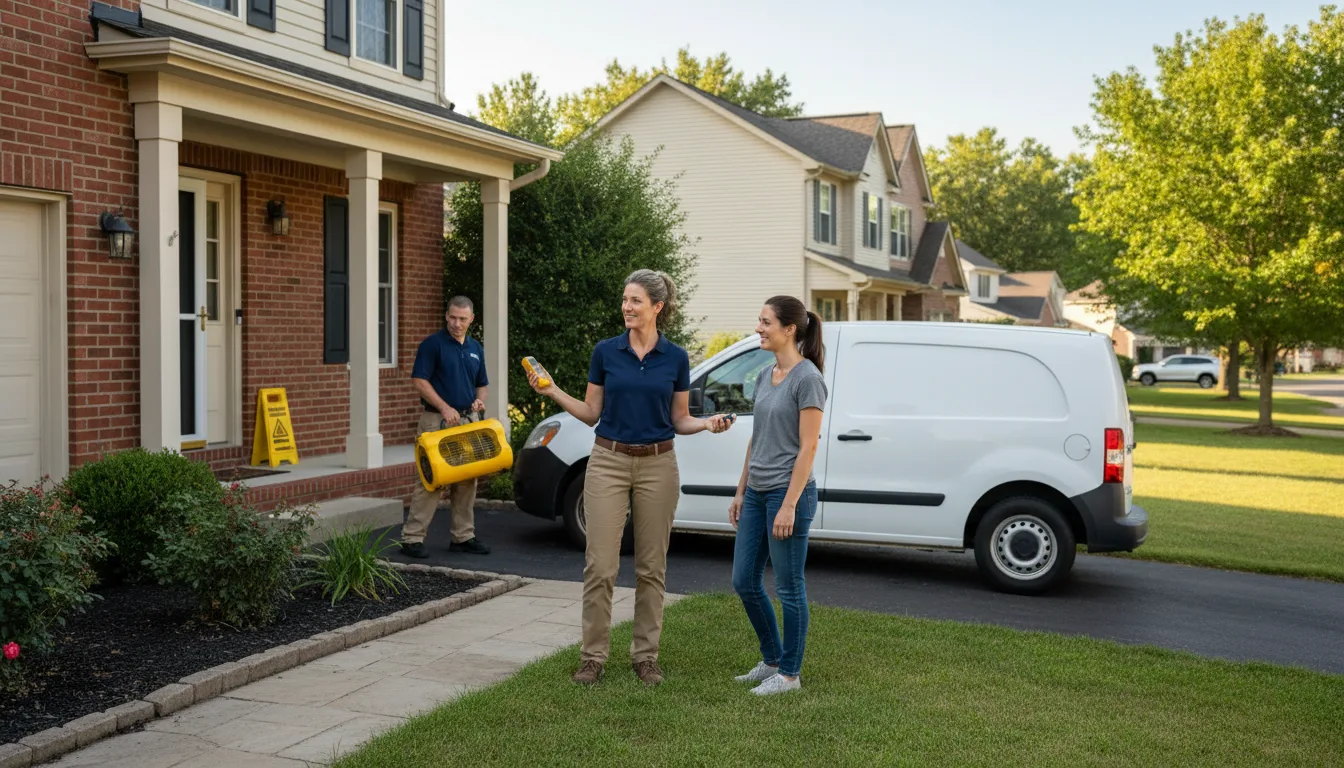 Residential water damage restoration in Murphys, CA